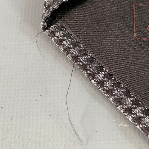 BRIONI One Size Brown Grey Houndstooth Diagonal Stripe Silk Tie