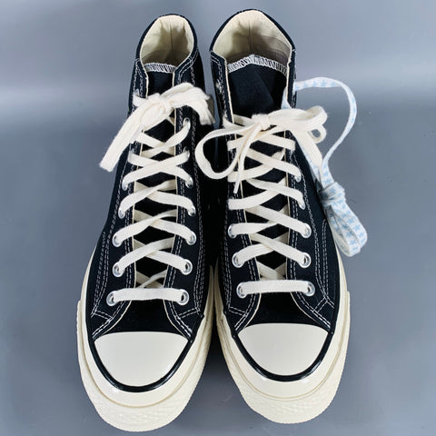 SKY HIGH FARM Size 8.5 Black Multi-Color Cartoon Canvas High Top Sneakers