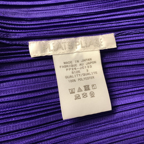 PLEATS PLEASE by ISSEY MIYAKE Size S Purple Polyester Jacket