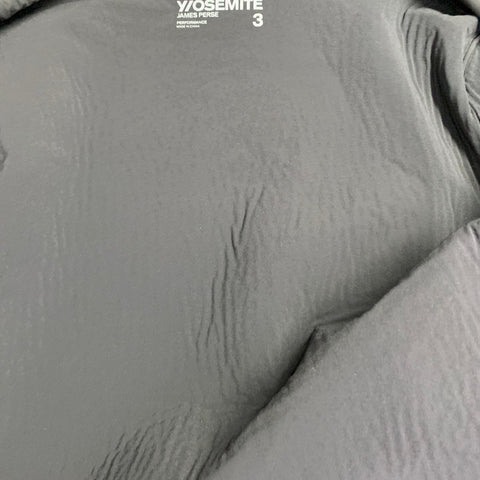 JAMES PERSE Taille L Veste à capuche en mélange de polyamide noir