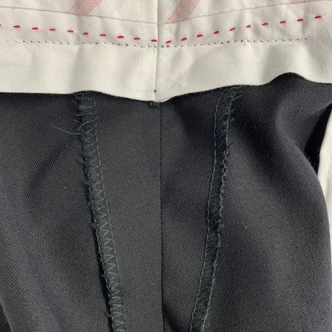 SAMUELSOHN Size 44 Black Wool Single Button Suit