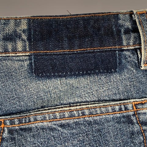 YVES SAINT LAURENT Size 32 Blue Wash Cotton Bootcut Button Fly Jeans