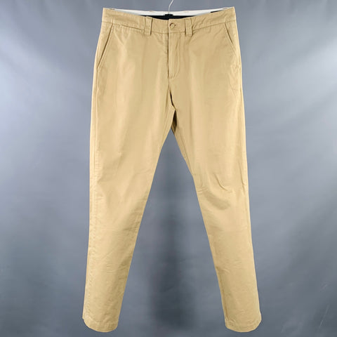 SATURDAYS NYC Pantalon décontracté coupe droite en nylon couleur camel Taille 33
