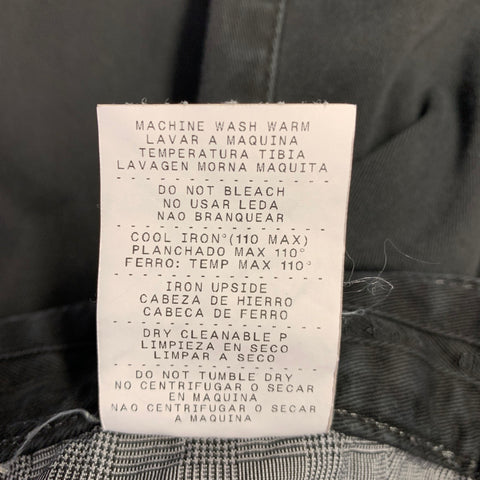 ERMENEGILDO ZEGNA Size 31 Black Cotton Blend Straight Jeans