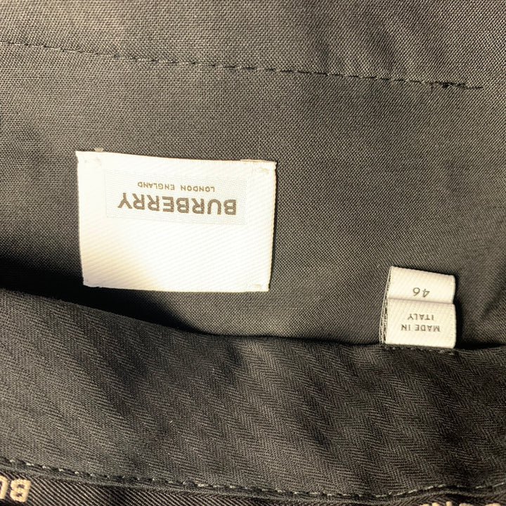 BURBERRY Size 30 Black Mohair / Wool Zip Fly Dress Pants