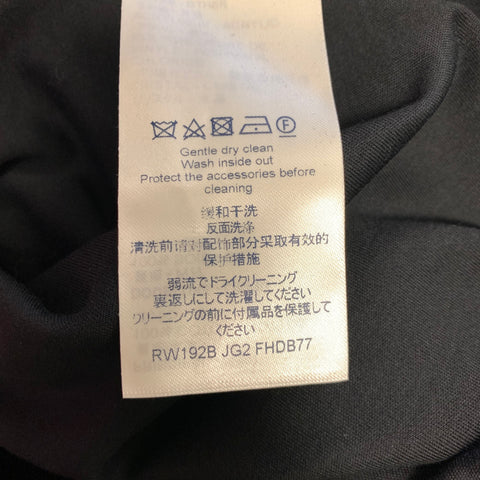 LOUIS VUITTON Size M Black Cotton Knee-Length Dress
