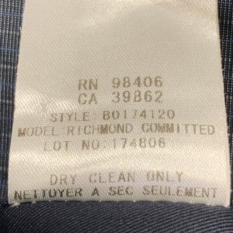 THEORY Size 42 Navy Blue Stripe Cotton Notch Lapel Sport Coat