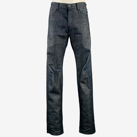 3 X 1 Size 34 Navy Cotton Straight Jeans
