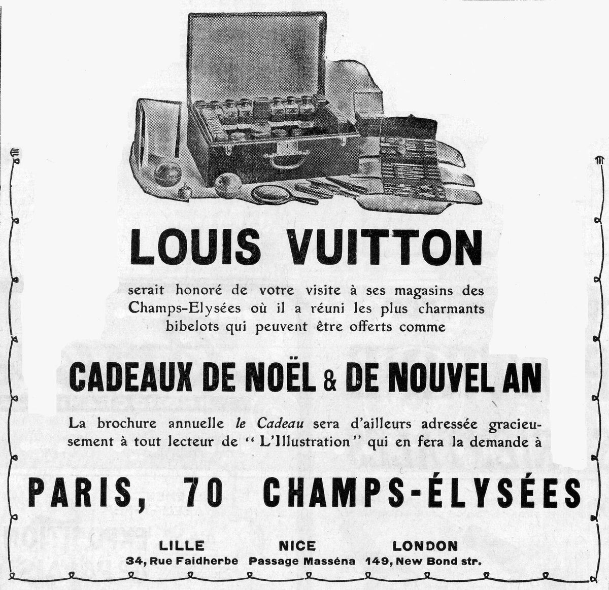 1923 Louis Vuitton advertisement from L Illustration