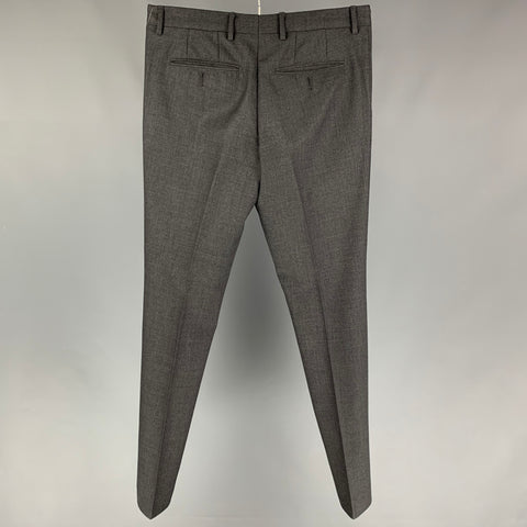 MARNI Size 32 Gray Cotton Viscose Dress Pants
