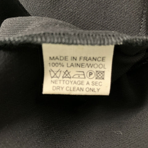 MILLER et BERTAUX Size 2 Black Wool Jacket