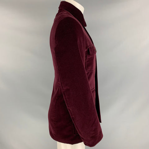 PS by PAUL SMITH Size 38 Size 38 Burgundy Cotton Velvet Jacket