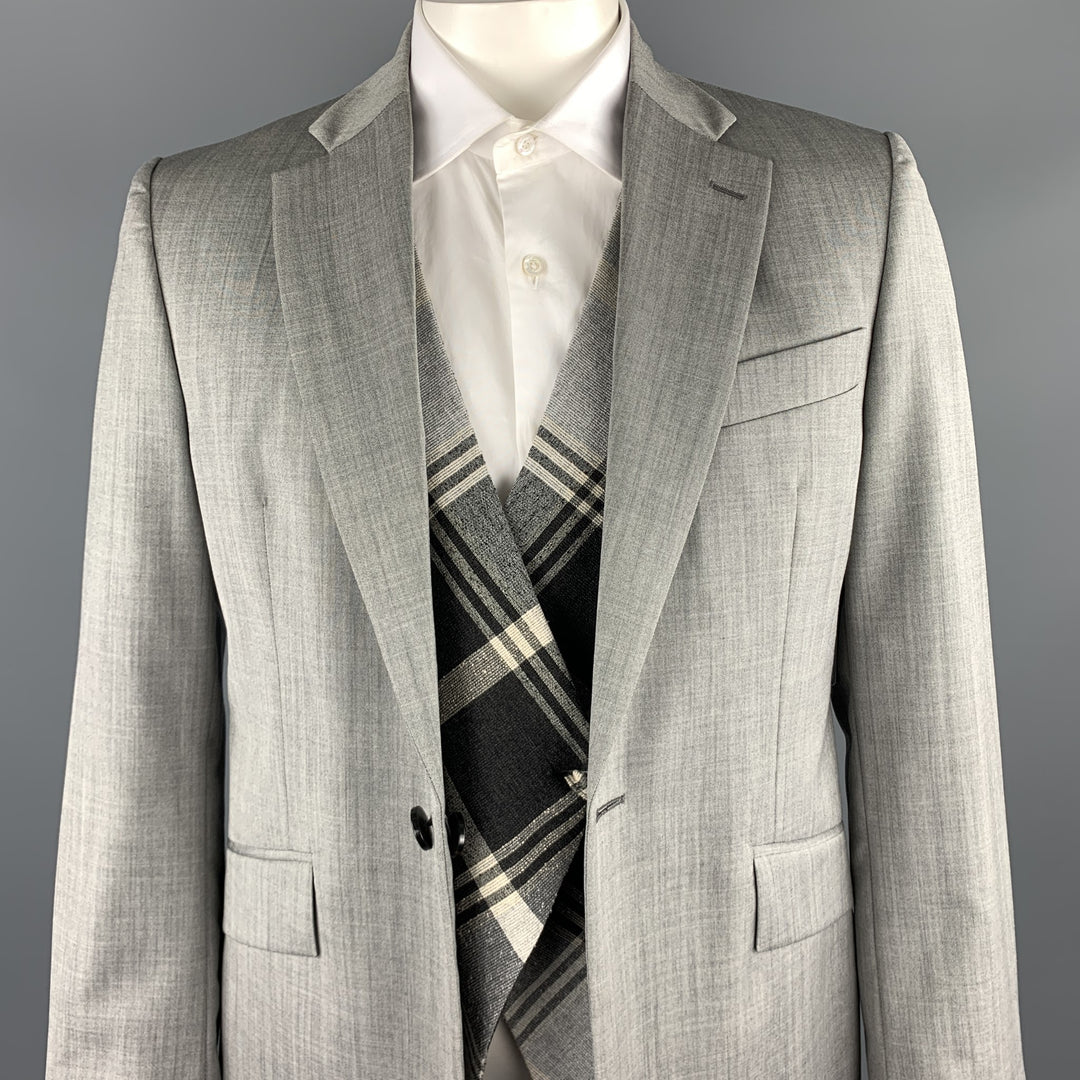 VIVIENNE WESTWOOD MAN Size 42 Grey Wool Notch Lapel Sport Coat