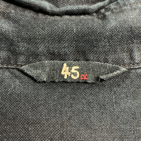 45rpm Size M Indigo Wash Dyed Cotton Button Down Long Sleeve Shirt