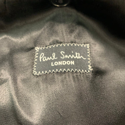 PAUL SMITH Chest Size 40 Black Wool Mohair Notch Lapel 34 33 Tuxedo