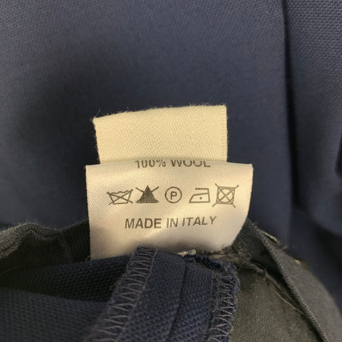 ADAM KIMMEL Size L Navy Wool Flat Front Dress Pants