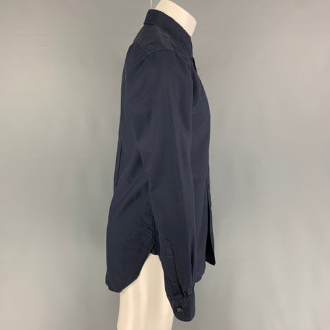 ENGINEERED GARMENTS Size M Navy Cotton Button Down Long Sleeve Shirt