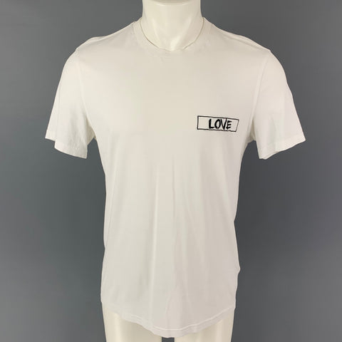 GIVENCHY Talla M Camiseta Love de algodón con bordado blanco