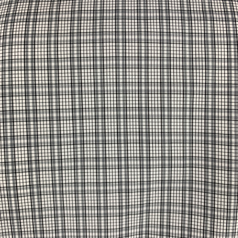 TOM FORD Size XL Gray Plaid Cotton Button Up Long Sleeve Shirt