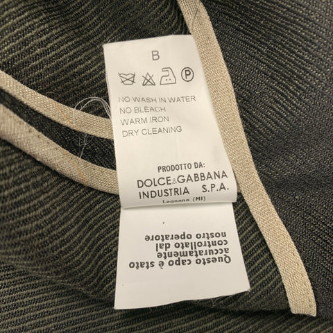 DOLCE & GABBANA  Size 40 Black Twill Wool Single breasted 36 29 Suit