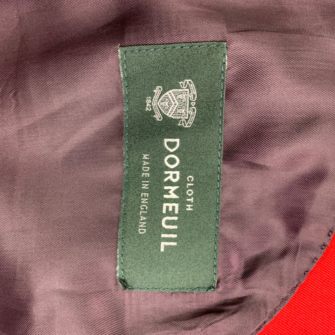 PAUL SMITH Size S Red Wool Polyamide Hidden Placket Coat