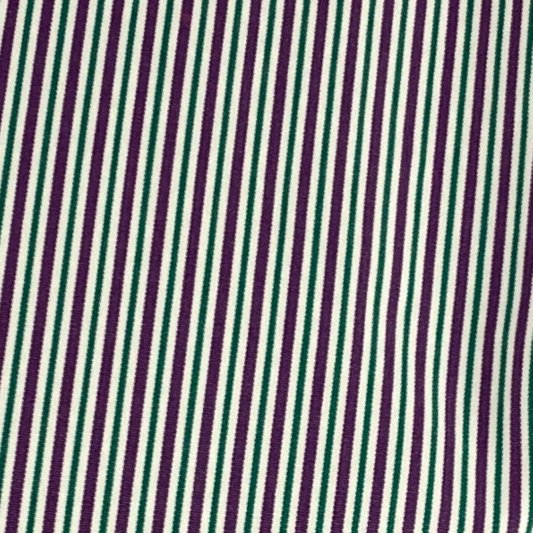 POLO by RALPH LAUREN Size M Purple White Green Stripe Cotton Long Sleeve Shirt
