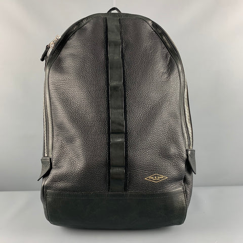 RAG & BONE Size Black Pebble Grain Leather Backpack
