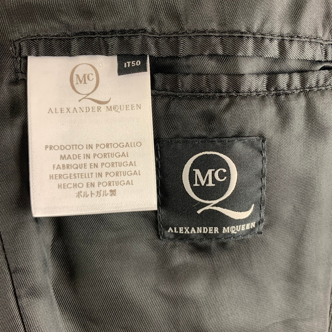 MCQ by ALEXANDER MCQUEEN Chest Size 40 Black Mixed Materials Jacket