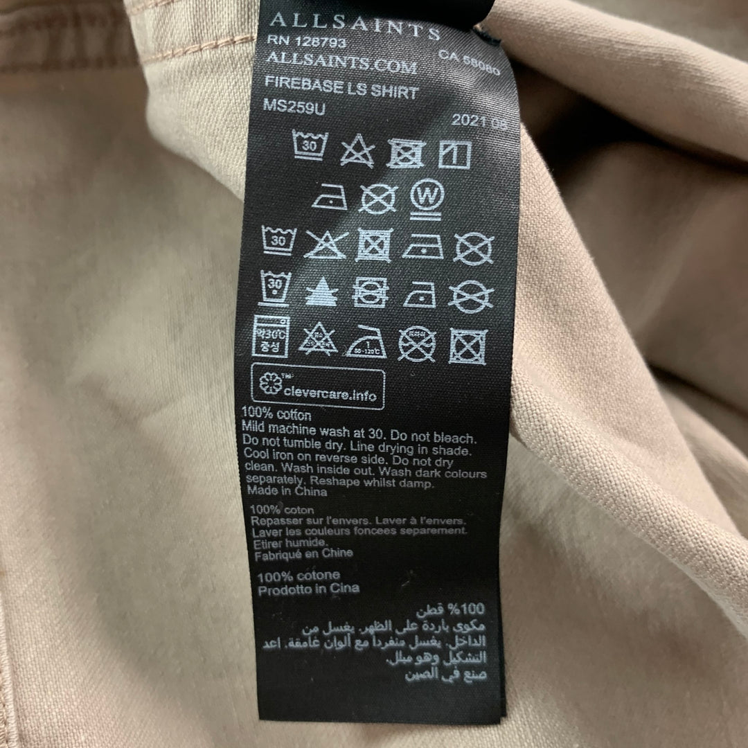 ALLSAINTS Size M Khaki Cotton Two Pockets Jacket