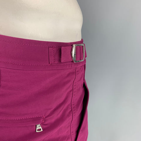ORLEBAR BROWN Size 34 Purple Polyamide Bulldog Swim Trunks