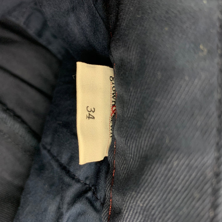 GROWN&SEWN Size 34 Navy Cotton Chino Casual Pants