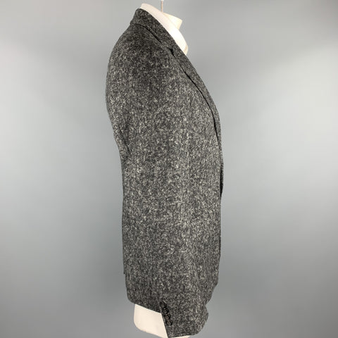DOLCE & GABBANA Size 40 Grey Heather Alpaca / Nylon Sport Coat