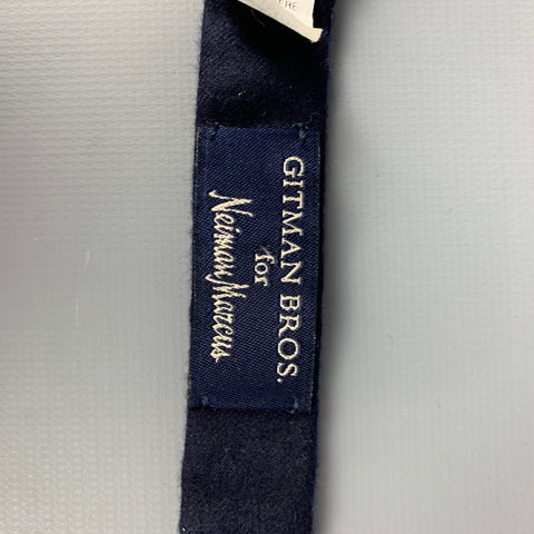 GITMAN BROS for NEIMAN MARCUS Navy Cashmere Bow Tie