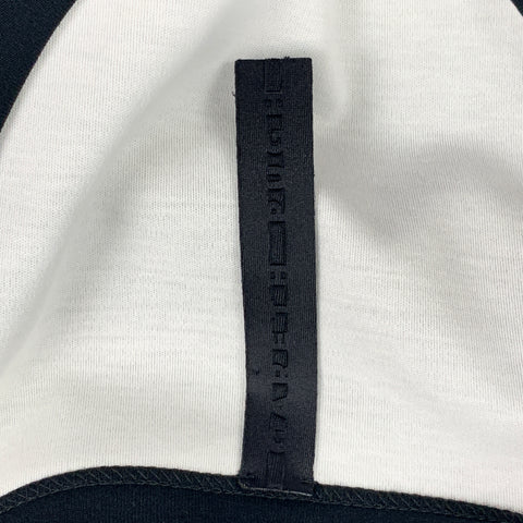 GARETH PUGH Size M Black & White Sheer Cotton Crew-Neck Tank Top