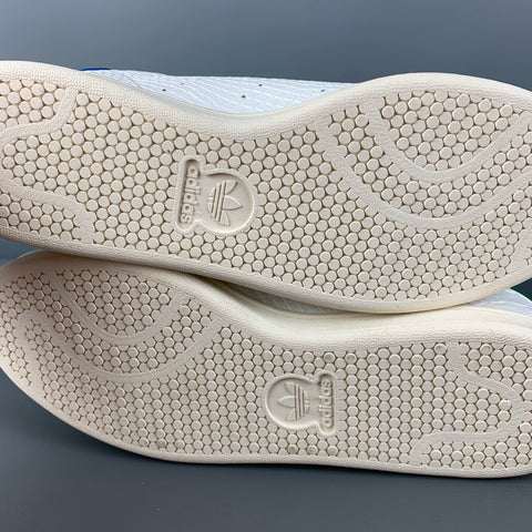 ADIDAS x STAN SMITH Size 10.5 White Embossed Leather Low Top Sneakers