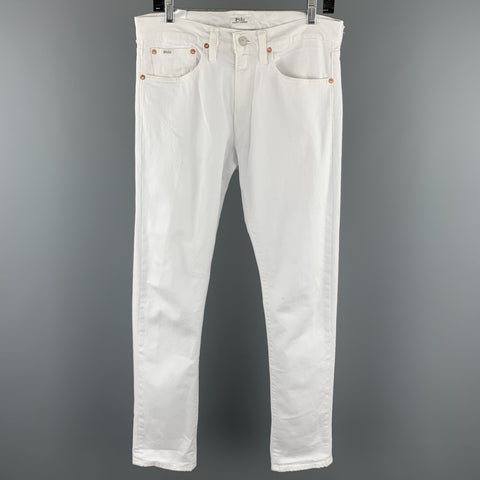 POLO by RALPH LAUREN The Sullivan Talla 30 Jeans Blanco Algodón / Elastano