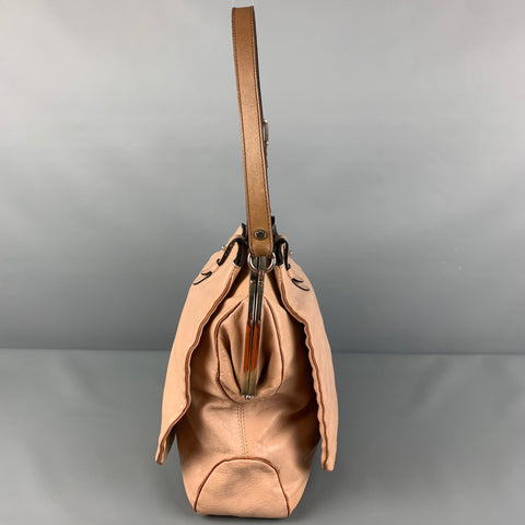 MARNI Taupe Leather Side Flaps Shoulder Bag