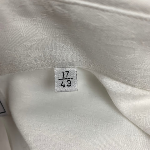 VERSACE COLLECTION Size L White Logo Cotton / Polyester Long Sleeve Shirt