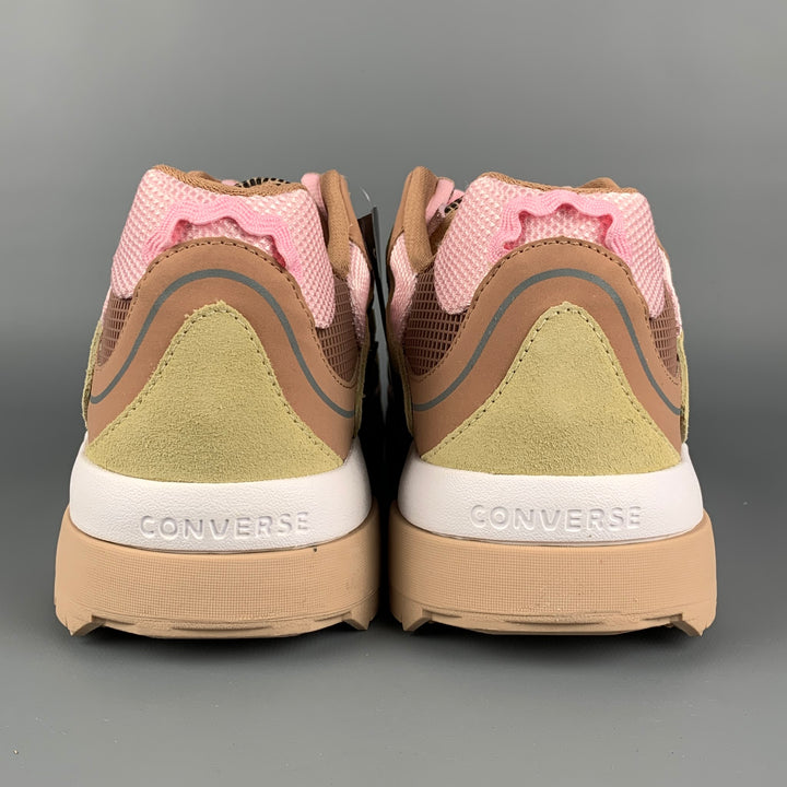 CONVERSE x GOLF Le Fleur Gianno Size 11 Tan Pink Two Toned Leather Sneakers