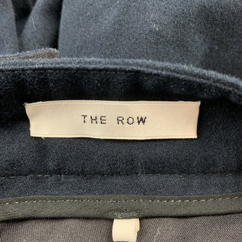 THE ROW Size 36/38 Navy Cotton Zip Fly Casual Pants