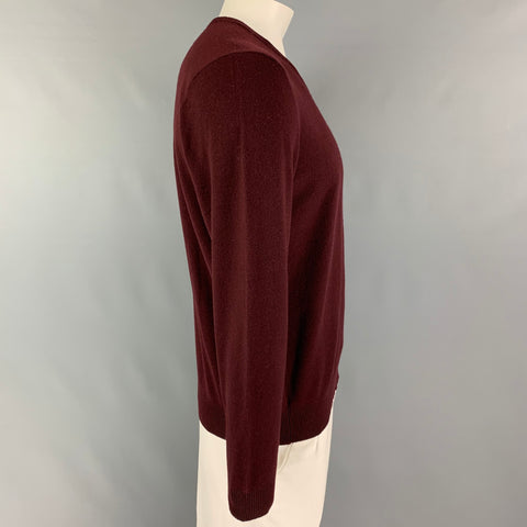 POLO by RALPH LAUREN Size L Burgundy Cashmere V-Neck Sweater