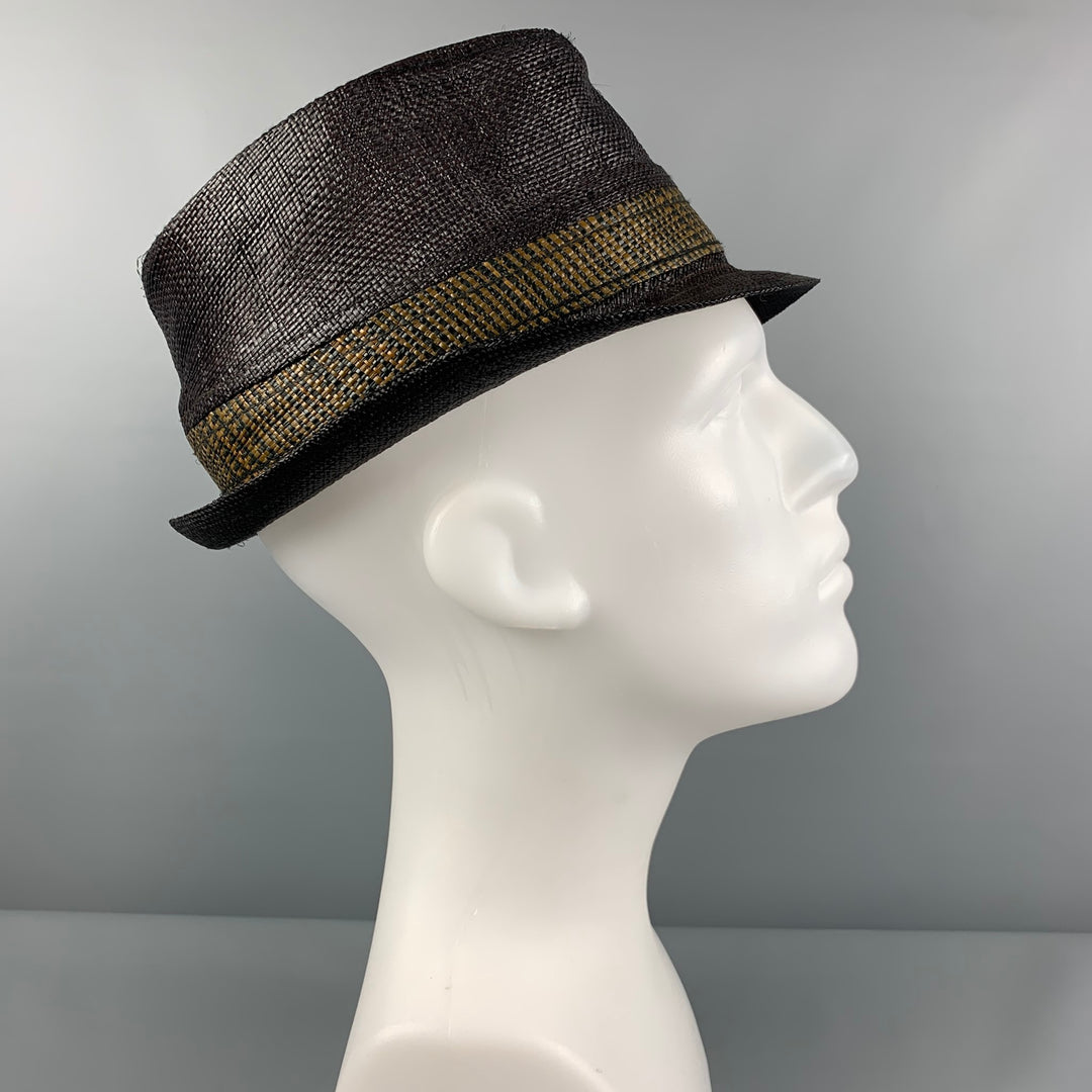 GOORIN BROTHERS Size S Black Tan Woven Hat