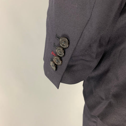 PAUL SMITH Size 42 Navy Wool Cashmere Notch Lapel Suit