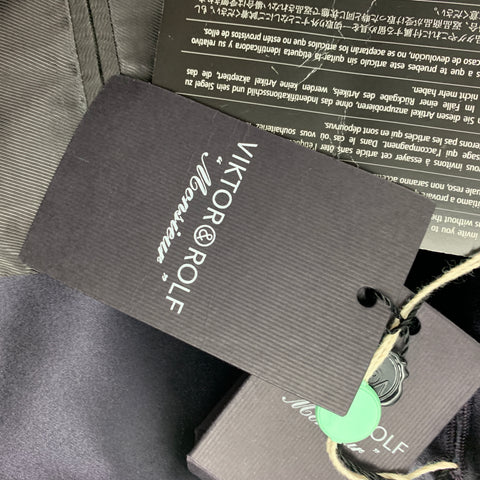 VIKTOR & ROLF Size 42 Charcoal Silk Wool Tuxedo Suit