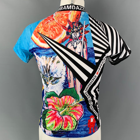 WALTER VAN BEIRENDONCK SS15 Size S Multi-Color Scooter Laforge Jersey Bike Top