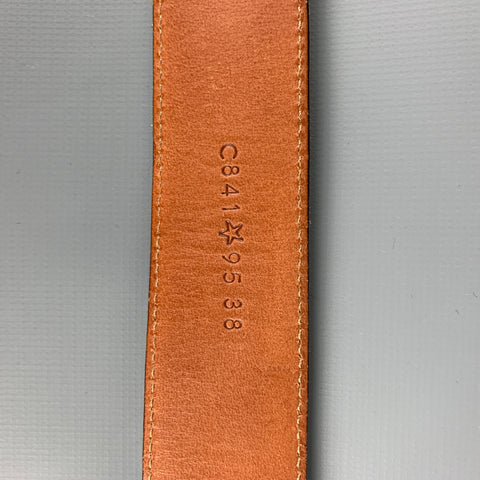 ATELIER LAVA Size 38 Dark Gray Leather Belt