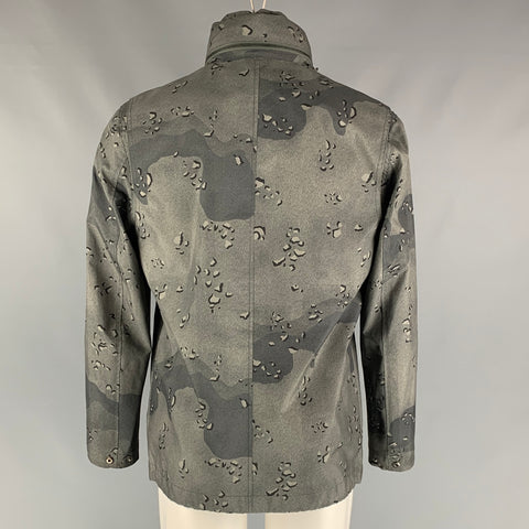 FOR ALL 7 MANKIND Size S Olive Camouflage Polyester Jacket