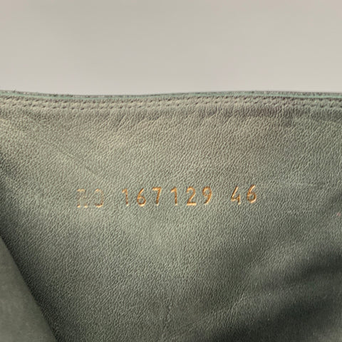 YVES SAINT LAURENT Size 13 Black Leather Side Zipper Johnny  Boots