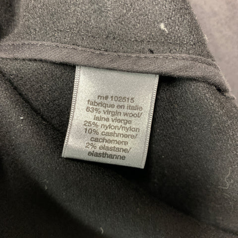 JOHN VARVATOS Size 38 Black Virgin Wool Blend Jacket