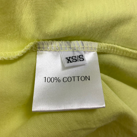 THE FRANKIE SHOP Size S Yellow Cotton Cropped T-shirt